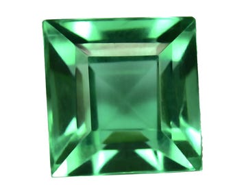 Natural Colombian Emerald 5+ Ct AAA+ Square Cut Gemstone, making jewelry GIE certified