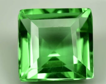 Natural Colombian Emerald 3+ Ct AAA+ Square Cut Gemstone, making jewelry GIE certified