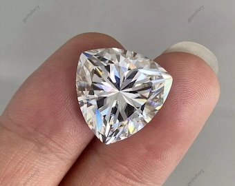 GIE Certified 7.50X7.50MM Trillion Cut CVD Diamond  Color D Grade IF Making jewelry