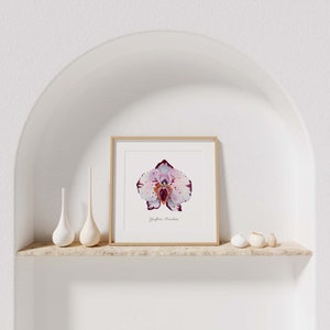 Pink Spotted Yoni Flower Fine Art Print / Feminist Botanical Orchid Illustration / Vulva / Vagina / Divine Feminine / Sacred / Erotic/ image 7