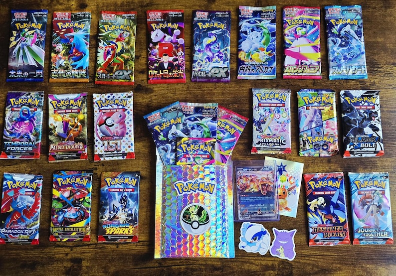 Pokemon Sammelkartenspiel Überraschungs-Pack! - 4 versiegelte Boosterpackungen! + EX/V/Ultra Rare Pokemon Karten! Bild 3