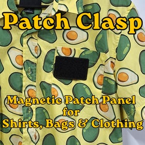 Patch Clasp – Magnetic Patch Panel for Shirts, Bags & Clothing | No-Sew Magnetic Mount