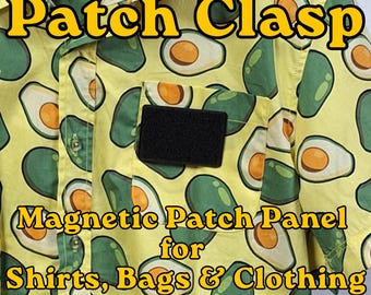 Patch Clasp – Magnetic Patch Panel for Shirts, Bags & Clothing | No-Sew Magnetic Mount
