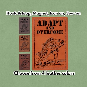 Adaptarse y superar: parche de cuero con imán, velcro, planchado y costura.