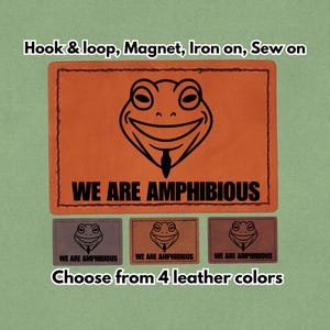 Portland Groda Amfibie - Anonym - Ice Out - Läderlapp - Magnet, Kardborreband, Stryk-på och Sy-på