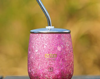 KATA NIUM™ | The 'Ice Crystal' Anodized Titanium Mate Gourd