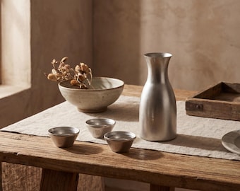 pure titanium sake set
