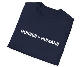 Camiseta de caballos > Camiseta de humanos, camiseta divertida de caballos