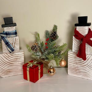 Christmas Wooden Snowman