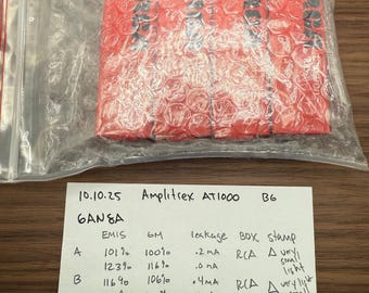 AMPLITREX AT1000 VERIFIED- Matched Quad RCA 6AN8A Tubes - nos- Mullard Production