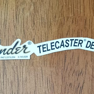 Fender Telecaster Deluxe 1970er-Jahre-Stil Wasserschiebebild vorgeschnitten