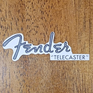 Fender Telecaster 1950-tals "Spaghetti" vattenrutschkana-dekal, färdigskuren och redo att användas