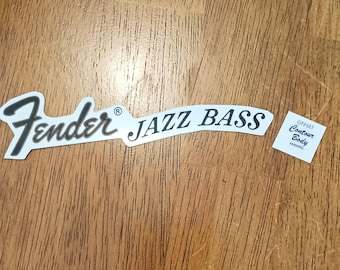 Decalcomania Waterslide in stile Fender Jazz Bass, riprodotta a mano negli anni '60-'70, PRE-TAGLIATA e pronta all'uso.