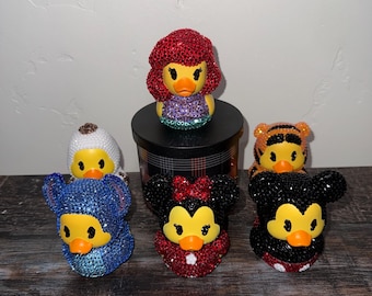 Bedazzled Disney/Shrek/Wicked Rubber Ducks: LIMITED EDITION Valentine Editions!!!