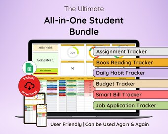 アカデミック学生プランナー | 学生バンドル | アカデミックプランナー | 大学プランナー | オールインワン学生バンドル