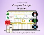 Couples Budget Spreadsheet | Family Budget Planner | Google Sheet For Shared Income & Expenses