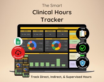 クリニックトラッカー | クリニックスプレッドシート | 臨床トラッカー | 臨床時間テンプレート | 看護時間テンプレート | 看護勤務スプレッドシート