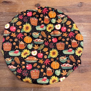 Pattern of the Day- XXL (10"-15")  or XL Waterproof Reusable Bowl Cover:2 layer PUL and Cotton, Bread Proofing One Day Only!