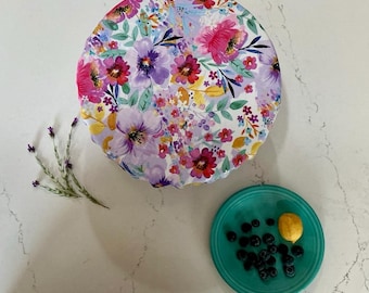 XL (8-11") Waterproof Bowl Cover: Reusable 2 layer  Cotton and PUL Bread Proofing Banneton cover