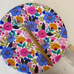 XXL (10"-15") Waterproof Reusable Bowl Cover: READY 2 SHiP- 2 layer PUL and Cotton, Bread Proofing