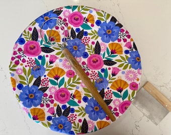 XXL (10"-15") Waterproof Reusable Bowl Cover: READY 2 SHiP- 2 layer PUL and Cotton, Bread Proofing