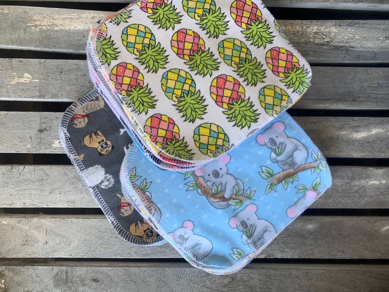 Combo pack-Pick any 30 Reusable Cloth Wipes and Wet Bag from listings image 5