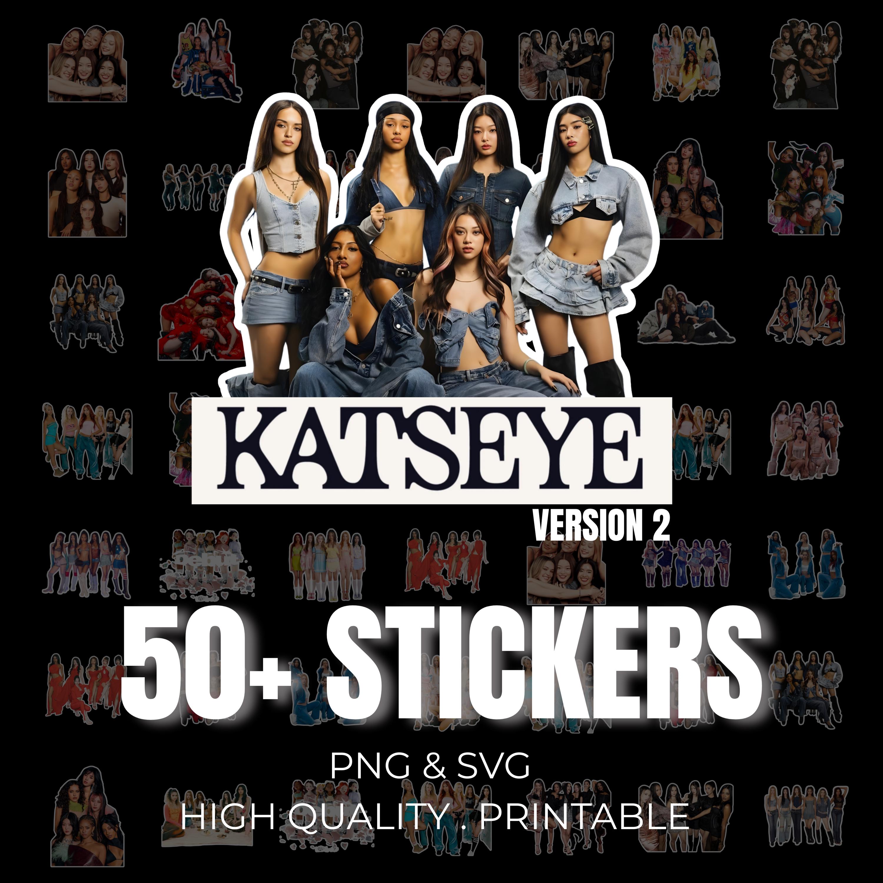 GNARLY ナーリー　ステッカー Katseye Stickers Gnarly - Etsy