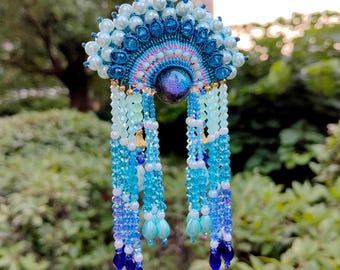 Bijou de sac Daomadan tissé à la main : porte-clés guerrier de l'opéra chinois, décoration suspendue pour voiture