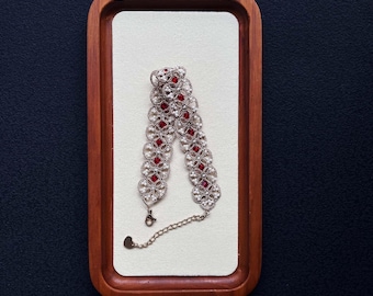 Bracelet en dentelle de frivolité fait main, cadeau de bijoux bohème perlé