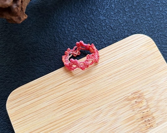 Bagues en macramé faites main avec fil ciré, cadeau bijoux bohème