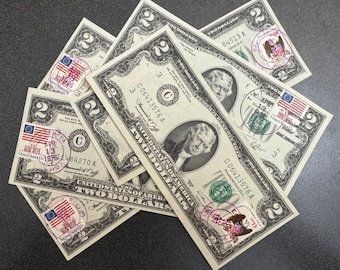 1976 First Day Issue Two Dollar Bill (Green Seal)