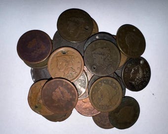 Large Cent US Penny Cull Braided Coronet | Draped Bust Classic Estate 1793-1858