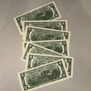 Consecutive 2017 Two Dollar Notes Certificate Bill 2 Dollar Sequential (One Per Order) Bild 4