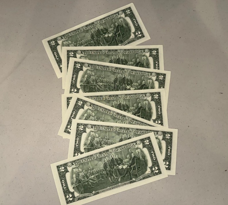 Consecutive 2017 Two Dollar Notes Certificate Bill 2 Dollar Sequential (One Per Order) Bild 4
