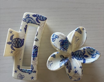 Blue Hair Clamps, Hair Accessories