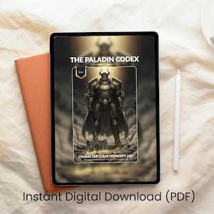The Paladin Codex Concept Book | Character Class Fantasy Art | Digital Download | ZaPaDi Studio