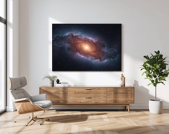Galaxie Wand Poster | Kosmisches Universum Wandbild | Astronomie Nebel Kunstdruck | Weltraum Wanddeko Fine Art | ZaPaDi Studio