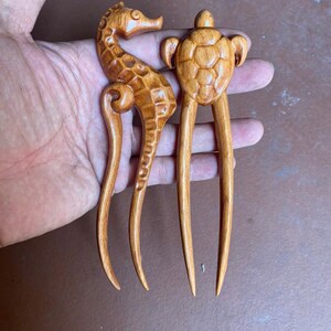 Turtle Hair Stick - Etsy New Zealand display picture 3