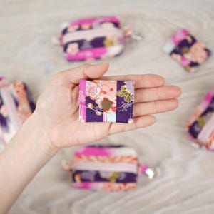 Handmade Mini Pouch – Japanese Fabric - Tatejima