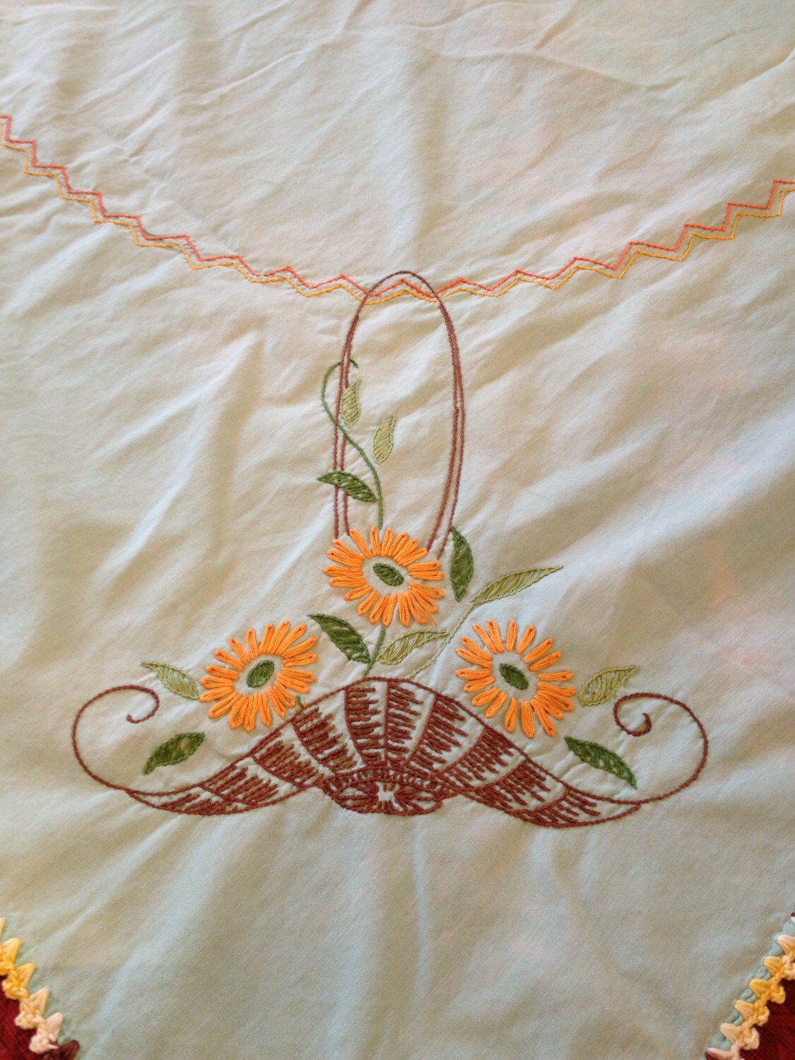 Vintage Table Cloth Embroidered Table Cloth Etsy