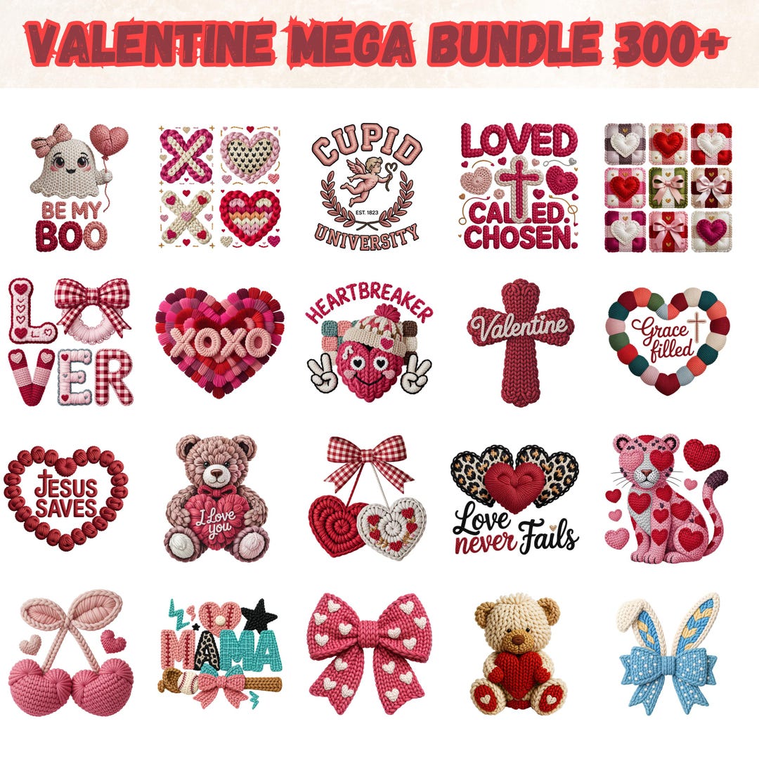 350+ Valentines Day PNG Bundle, Valentine Mega Bundle Png, Valentine ...