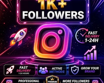 Aumento di 1000 follower su Instagram / Consegna rapida, utenti di qualità