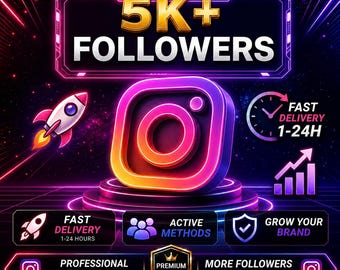 5000 Instagram Followers | Instagram Growth Service | Organic Instagram Promotion Fast Social Media Growth Profile Boost Social Media Growth