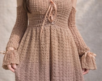 Crochet Mini Dress Pattern | Elegant Summer Wear (PDF Download)