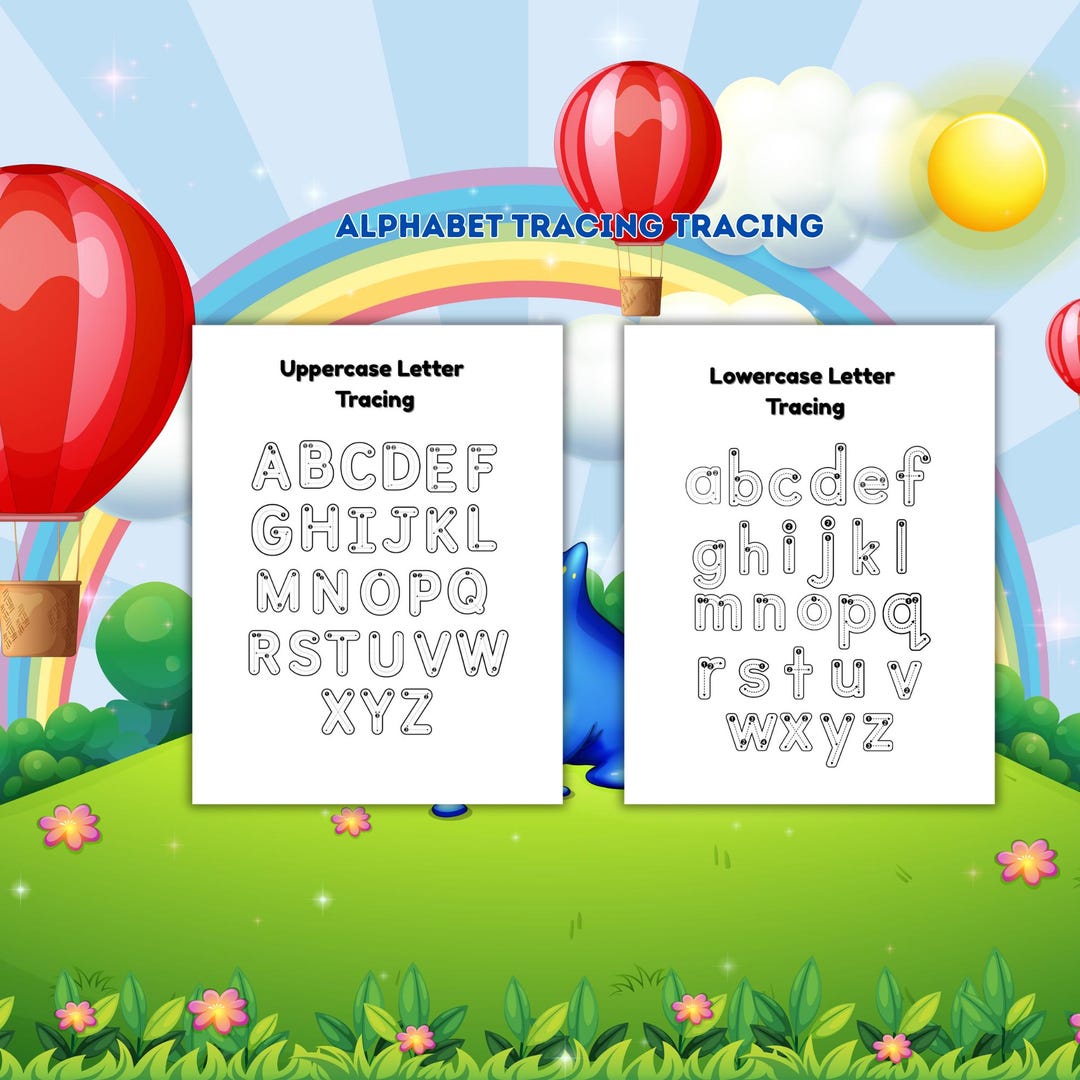 Alphabet Tracing and Coloring Worksheet for Toddler and Preschool ...
