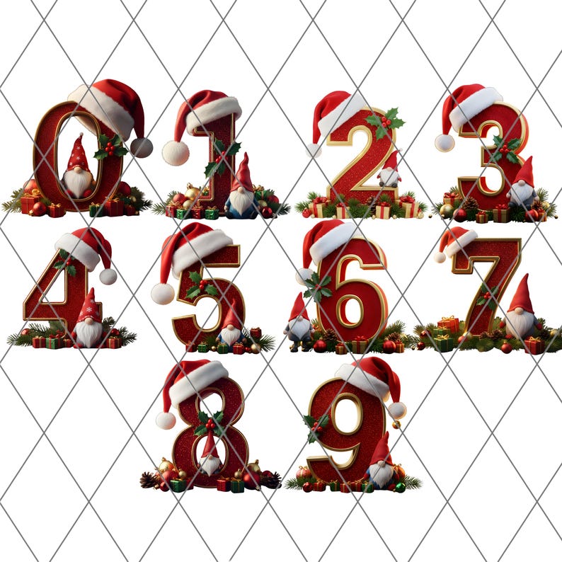 Alfabeto navideño PNG, Letras navideñas, Gnomo navideño, Letras ...