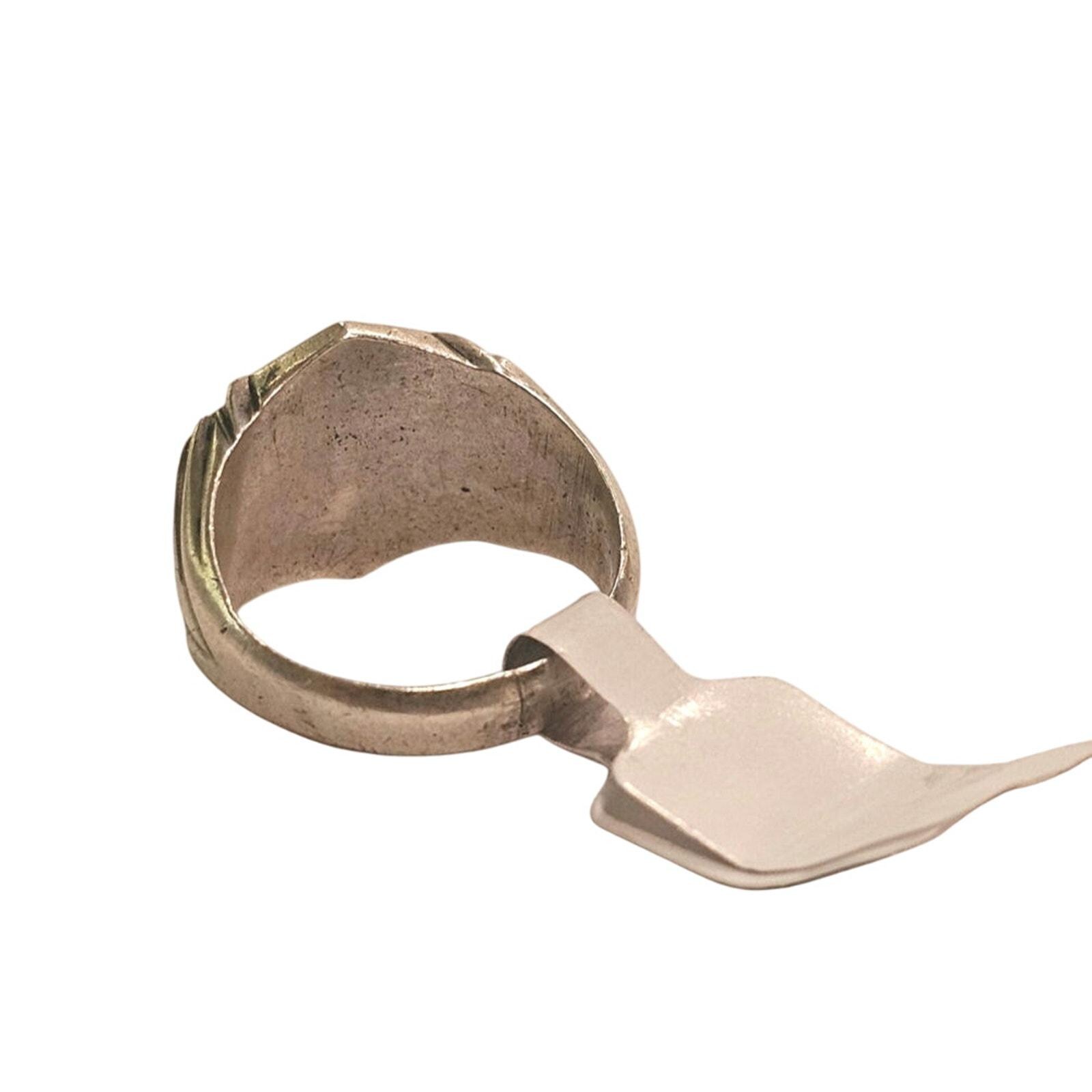 Vintage WWII Trench Art Sterling Silver Ring - Engraved KAN - Etsy