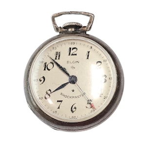 Elgin Shockmaster Pocket Watch Star Watch Case 5916 17j 1 1/4&quot; Tall