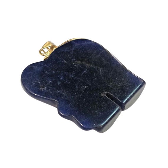 ラピスラズリの象のペンダント（金張り） - Etsy 日本