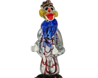 ヴィンテージ ムラーノガラス ピエロの置物 - Etsy 日本